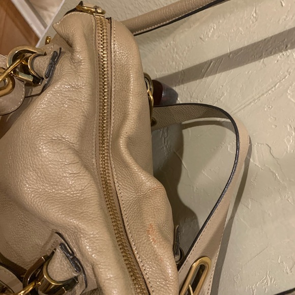 Chloe Paraty 2 way bag in beige - Picture 9 of 12